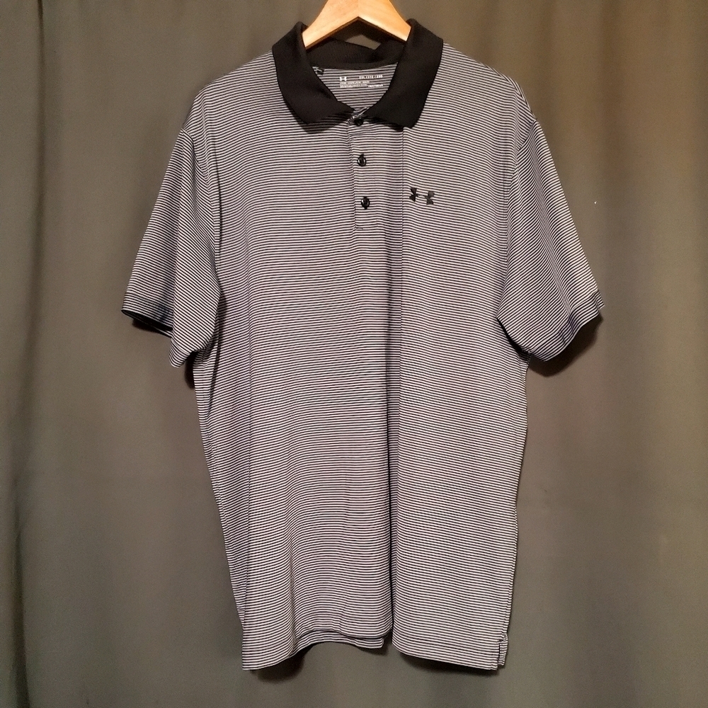 Under Armour Striped Polo Shirt Size XXL